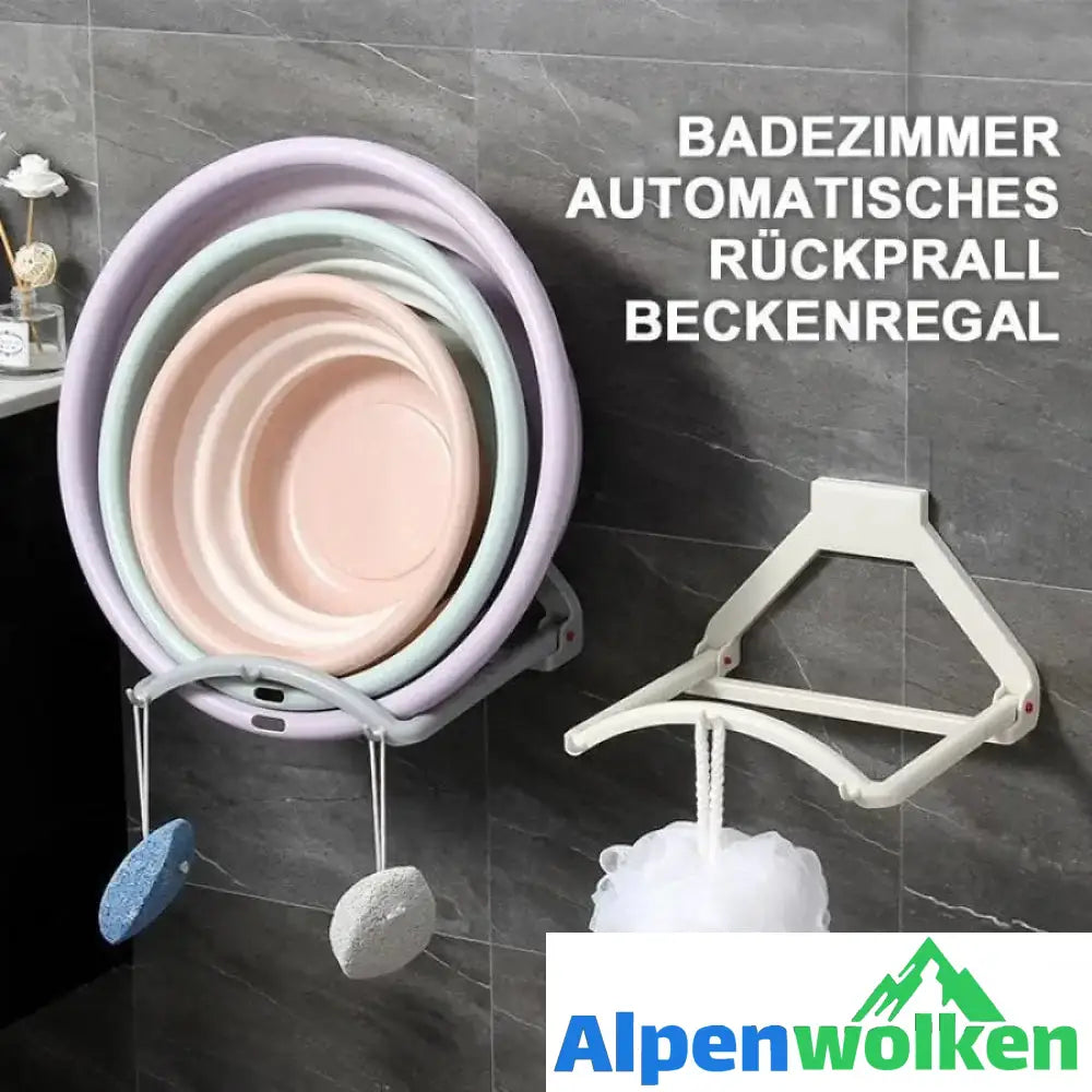 Alpenwolken - Badezimmer Automatisches Rückprall Beckenregal