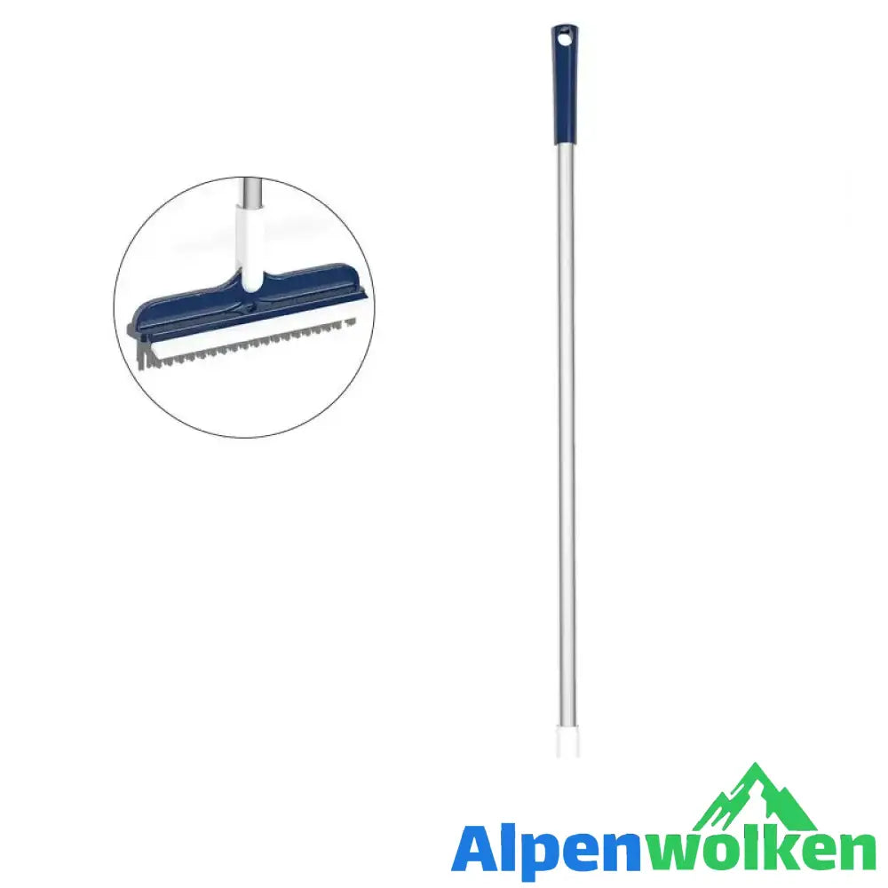 Alpenwolken - Badezimmer-Reinigungsbürste mit langem Stiel Blau 90cm