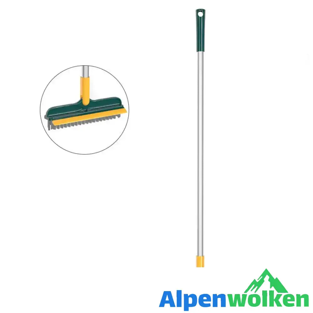 Alpenwolken - Badezimmer-Reinigungsbürste mit langem Stiel Grün 90cm