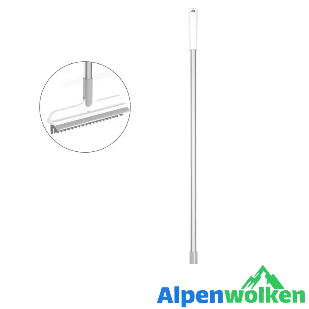 Alpenwolken - Badezimmer-Reinigungsbürste mit langem Stiel Weiß 90cm