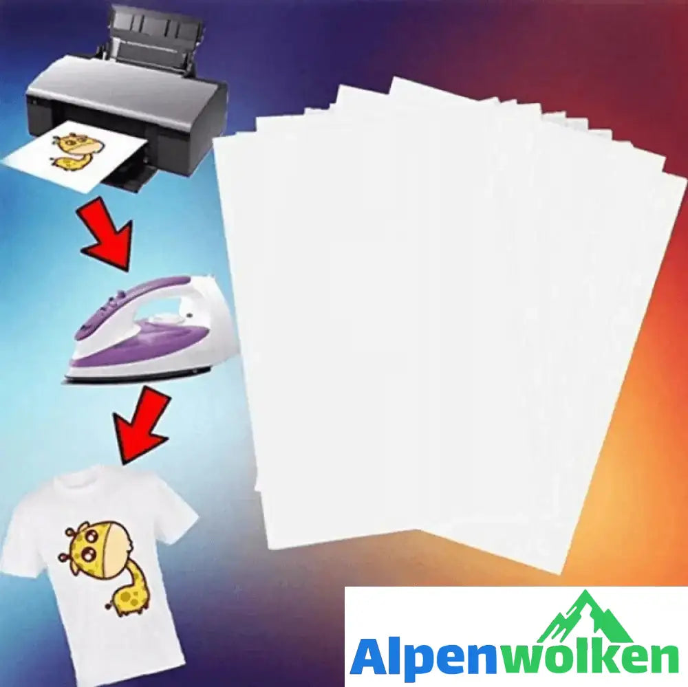 Alpenwolken - Basteln Transferpapier für Inkjetdrucker（5 Blätter）