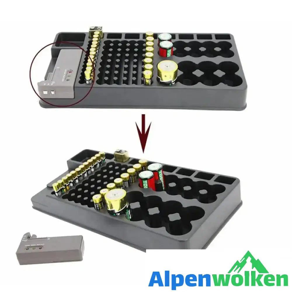 Alpenwolken - Batteriespeicher mit Tester