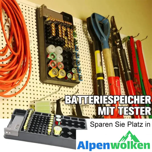 Alpenwolken - Batteriespeicher mit Tester