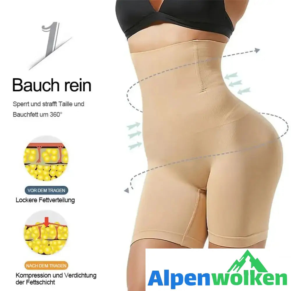 Alpenwolken - Bauchhose mit hoher Taille