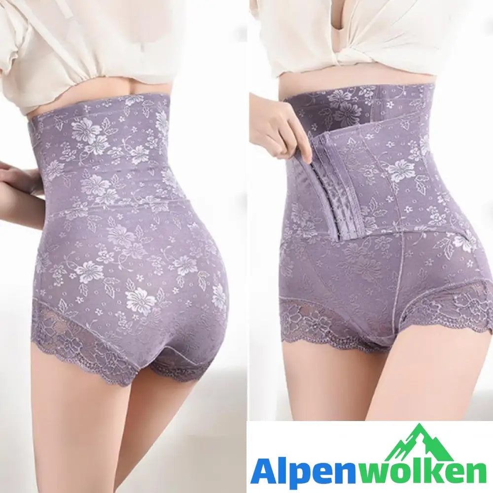 Alpenwolken - Bauchschlankmachende Shorts mit hoher Taille