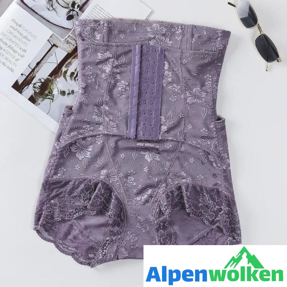 Alpenwolken - Bauchschlankmachende Shorts mit hoher Taille