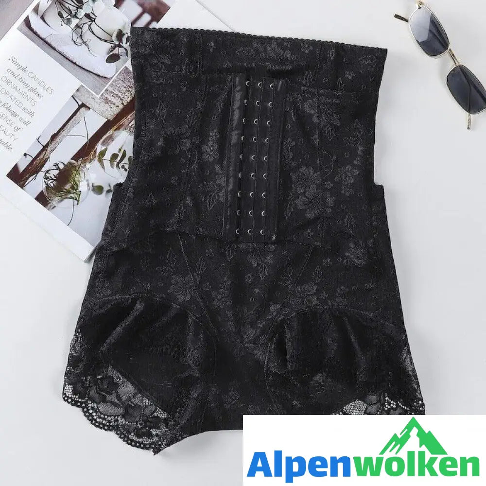 Alpenwolken - Bauchschlankmachende Shorts mit hoher Taille