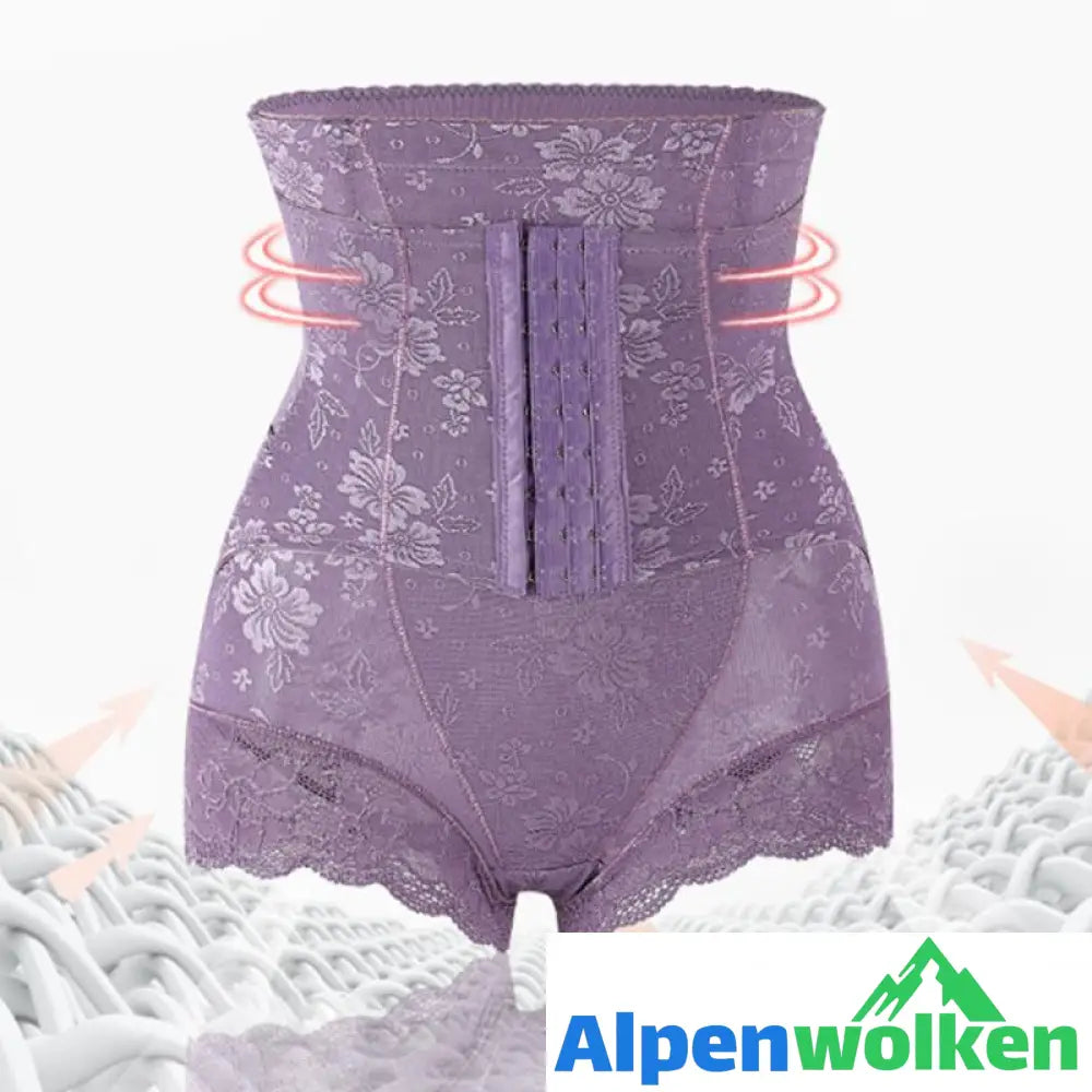 Alpenwolken - Bauchschlankmachende Shorts mit hoher Taille