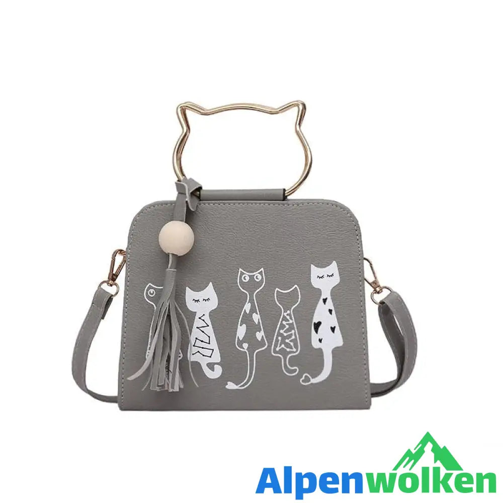 Alpenwolken - Bedruckte Kätzchen Handtasche