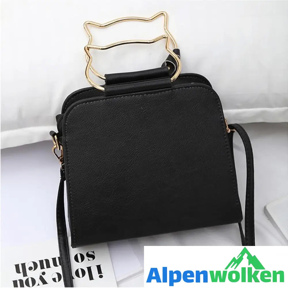 Alpenwolken - Bedruckte Kätzchen Handtasche