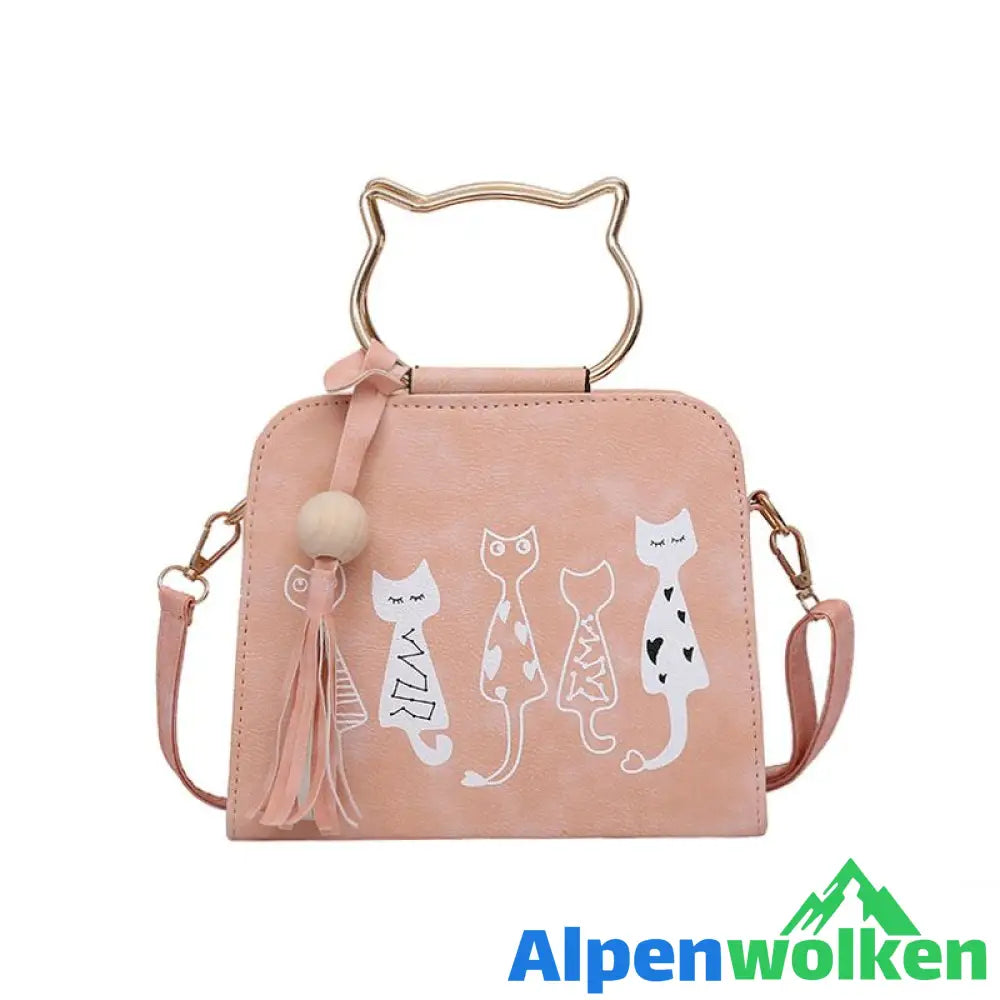 Alpenwolken - Bedruckte Kätzchen Handtasche