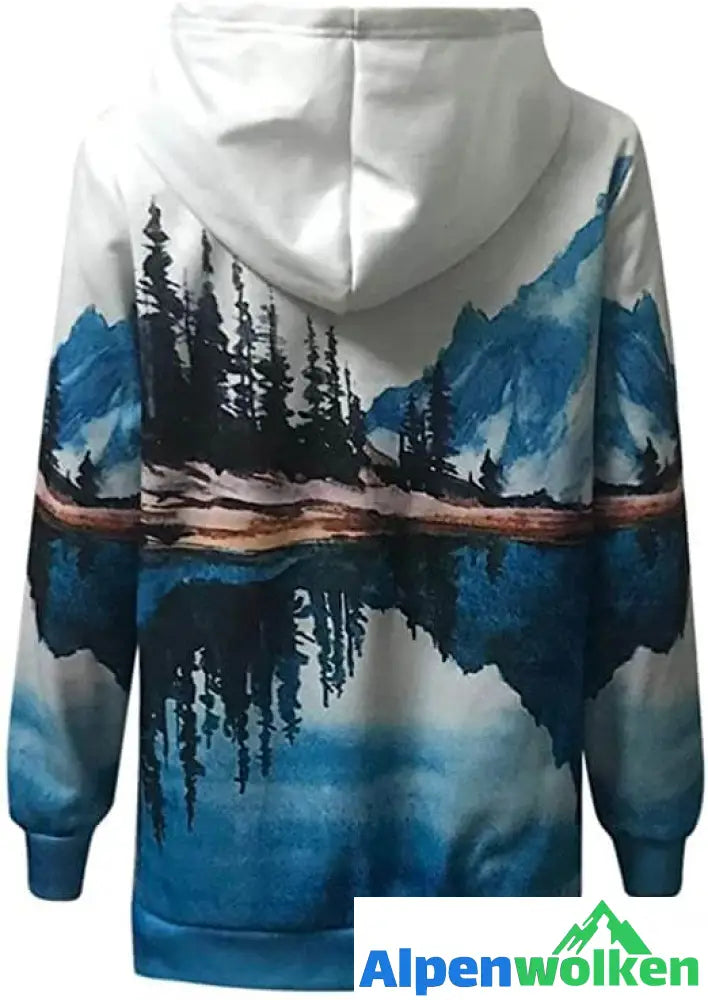 Alpenwolken - Bedrucktes Sweatshirt Natural Mountain