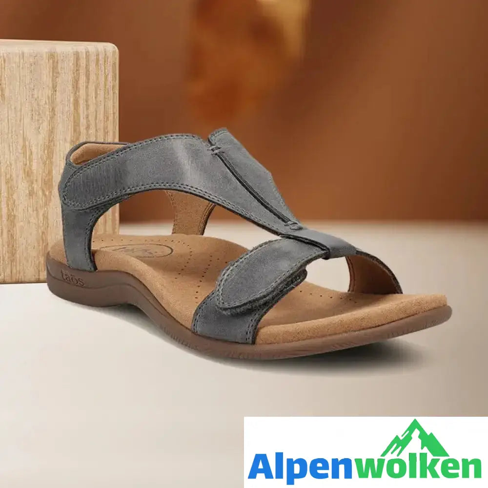 Alpenwolken - Bequeme Sommersandalen für Damen Grau