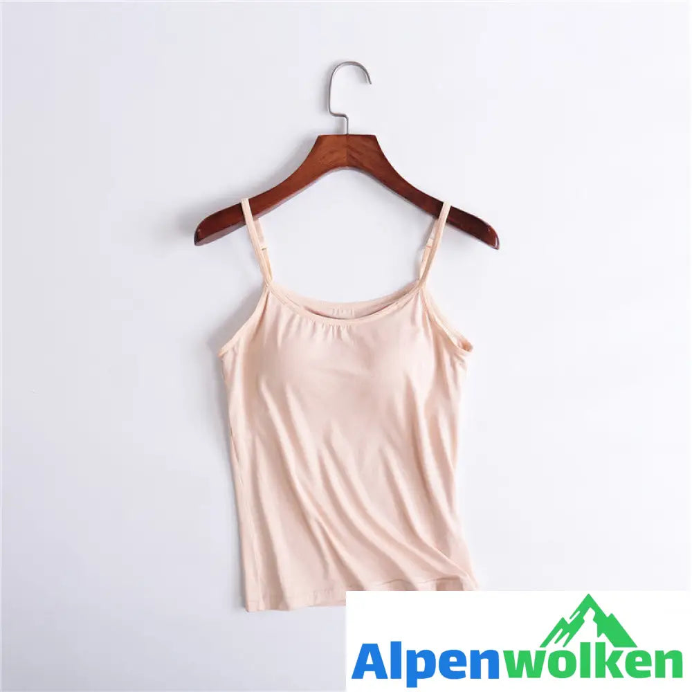 Alpenwolken - Bequeme Sportweste Mit Brustpolster Beige