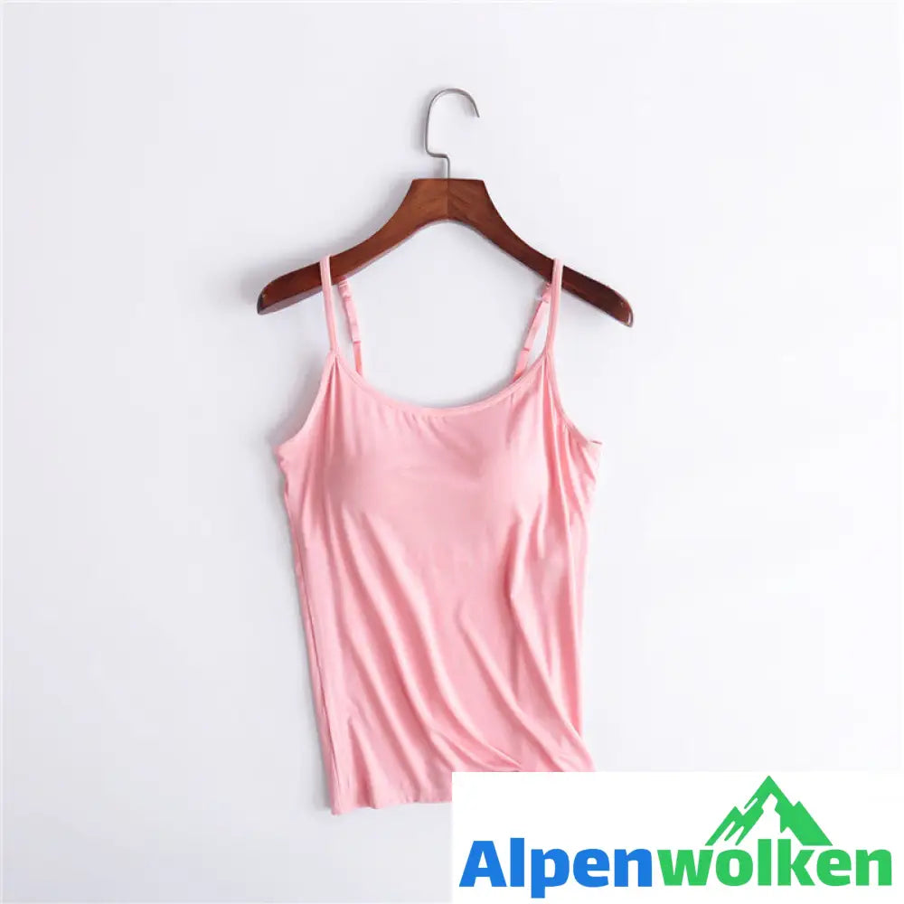 Alpenwolken - Bequeme Sportweste Mit Brustpolster Rosa