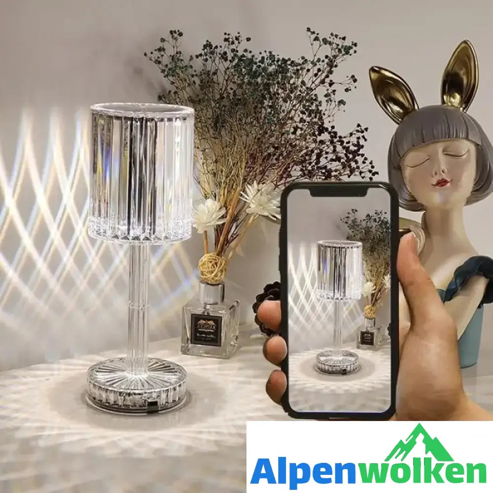 Alpenwolken - Berührbare Linienlampe aus Acryl