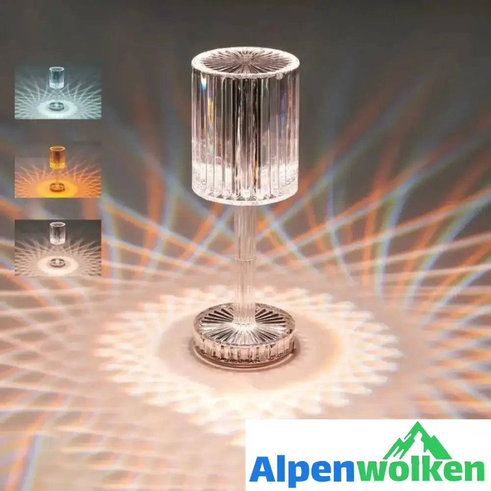 Alpenwolken - Berührbare Linienlampe aus Acryl