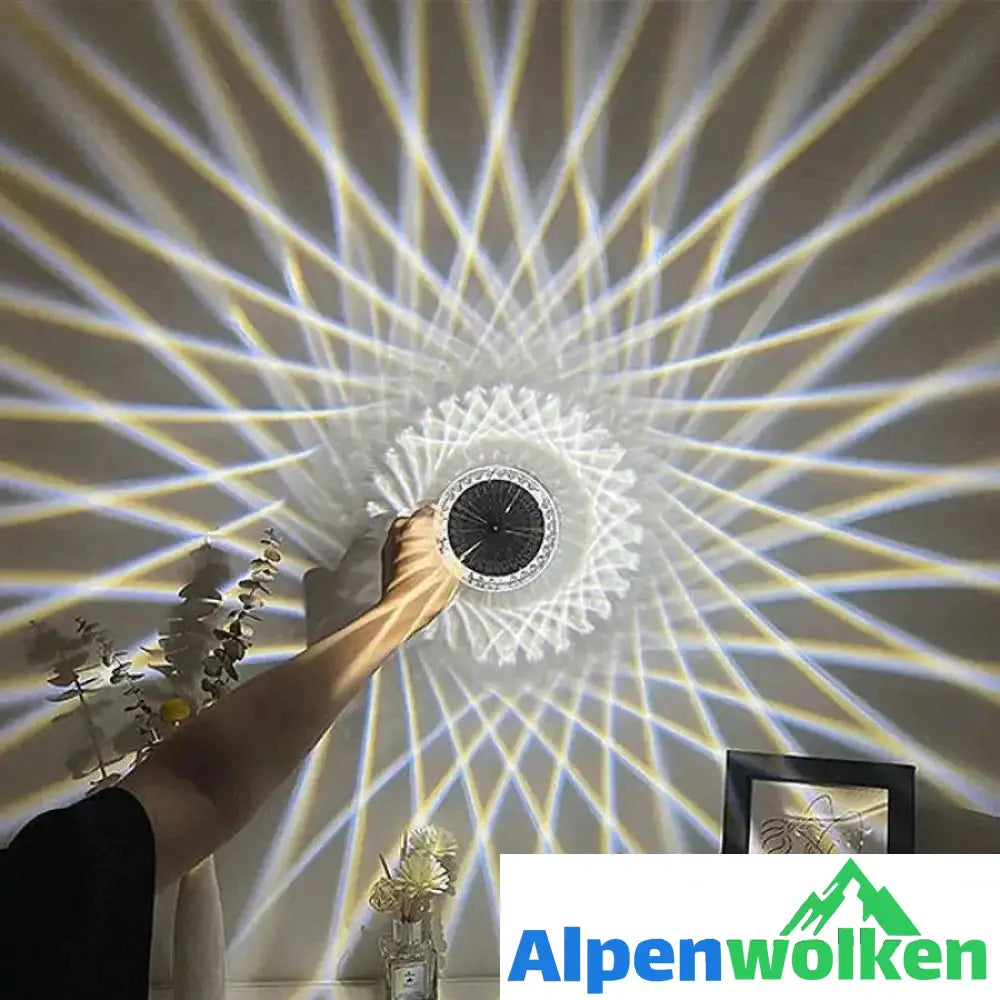 Alpenwolken - Berührbare Linienlampe aus Acryl