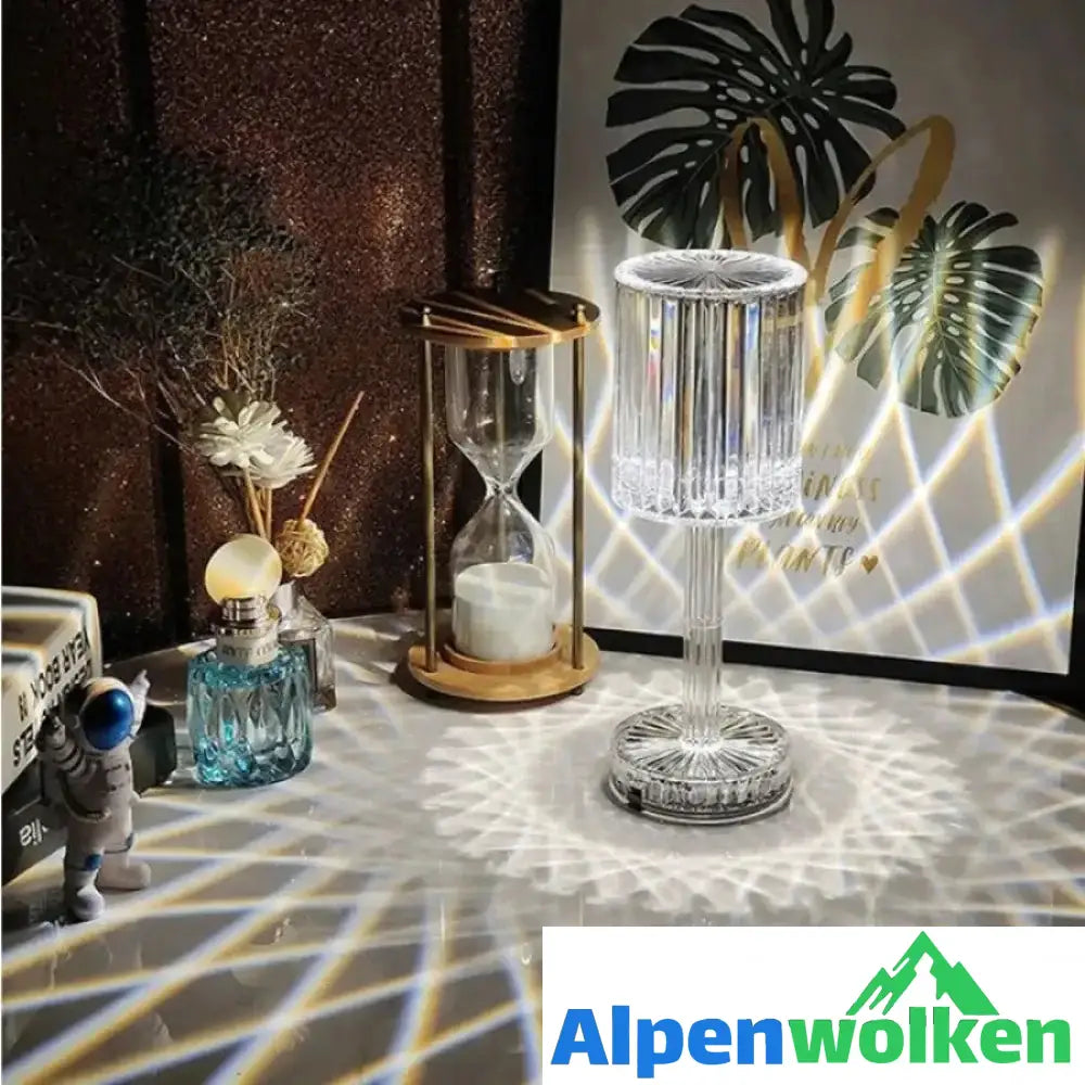 Alpenwolken - Berührbare Linienlampe aus Acryl