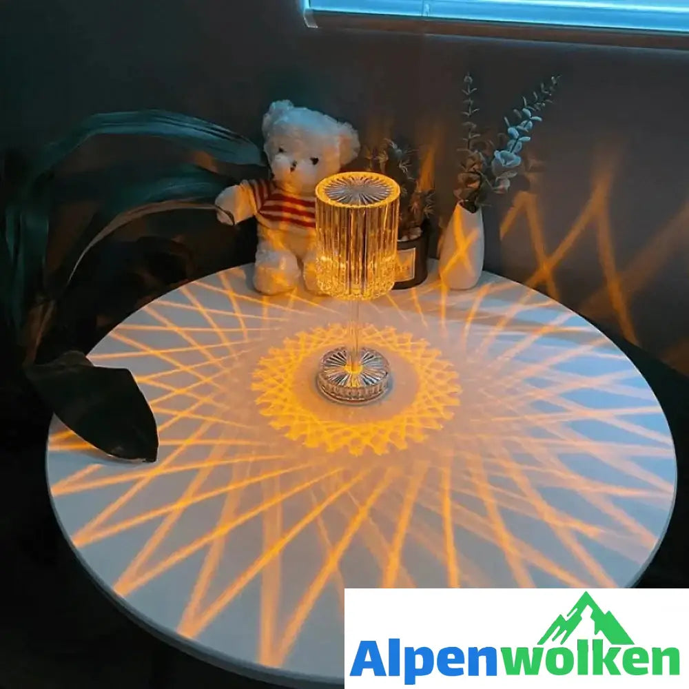 Alpenwolken - Berührbare Linienlampe aus Acryl