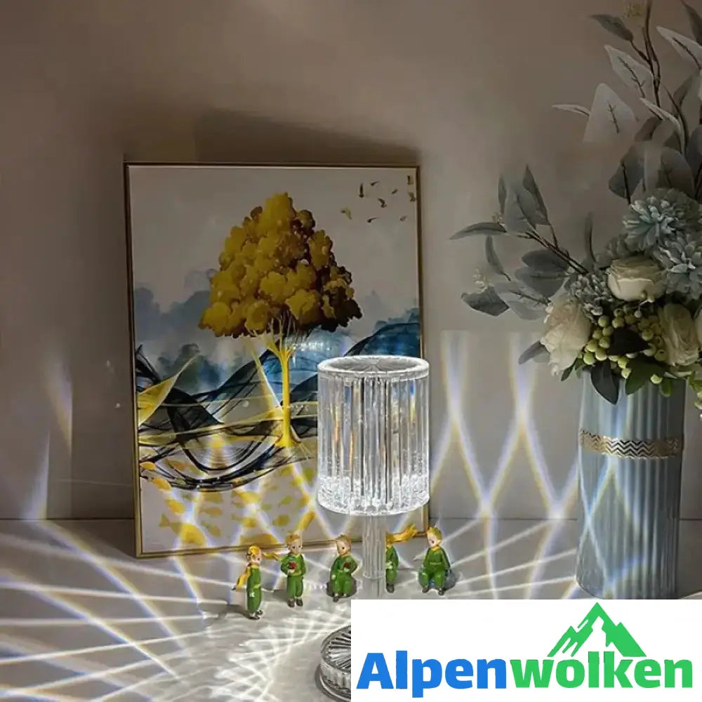 Alpenwolken - Berührbare Linienlampe aus Acryl