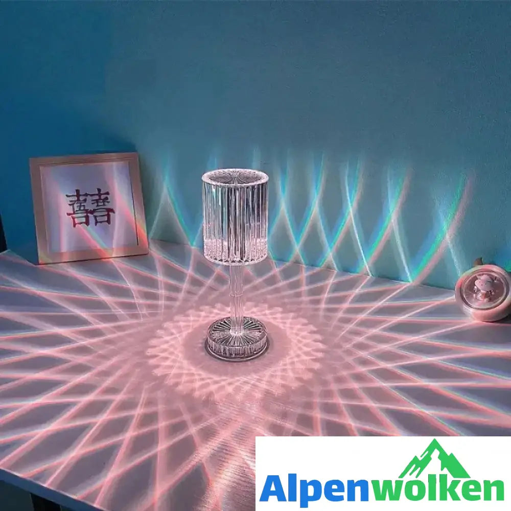 Alpenwolken - Berührbare Linienlampe aus Acryl