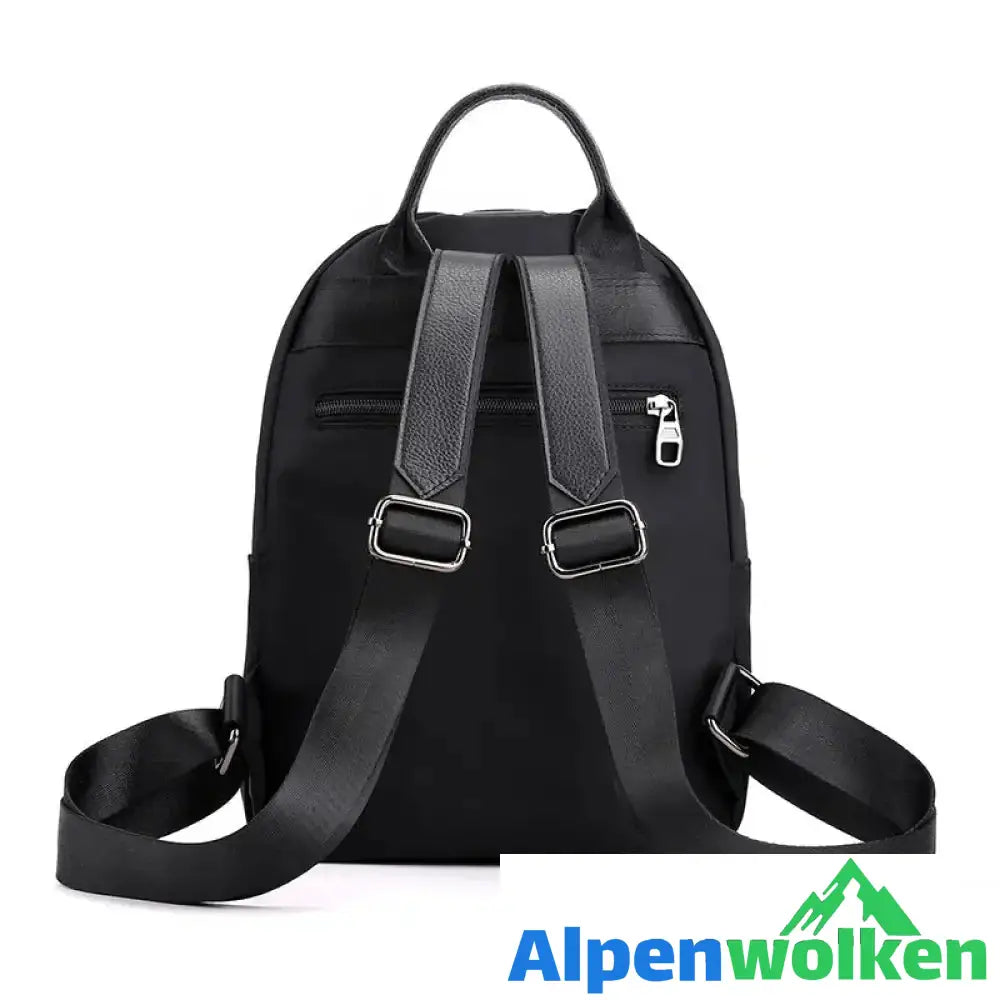 Alpenwolken - Bestickter lässiger vielseitiger Damenrucksack aus Nylon