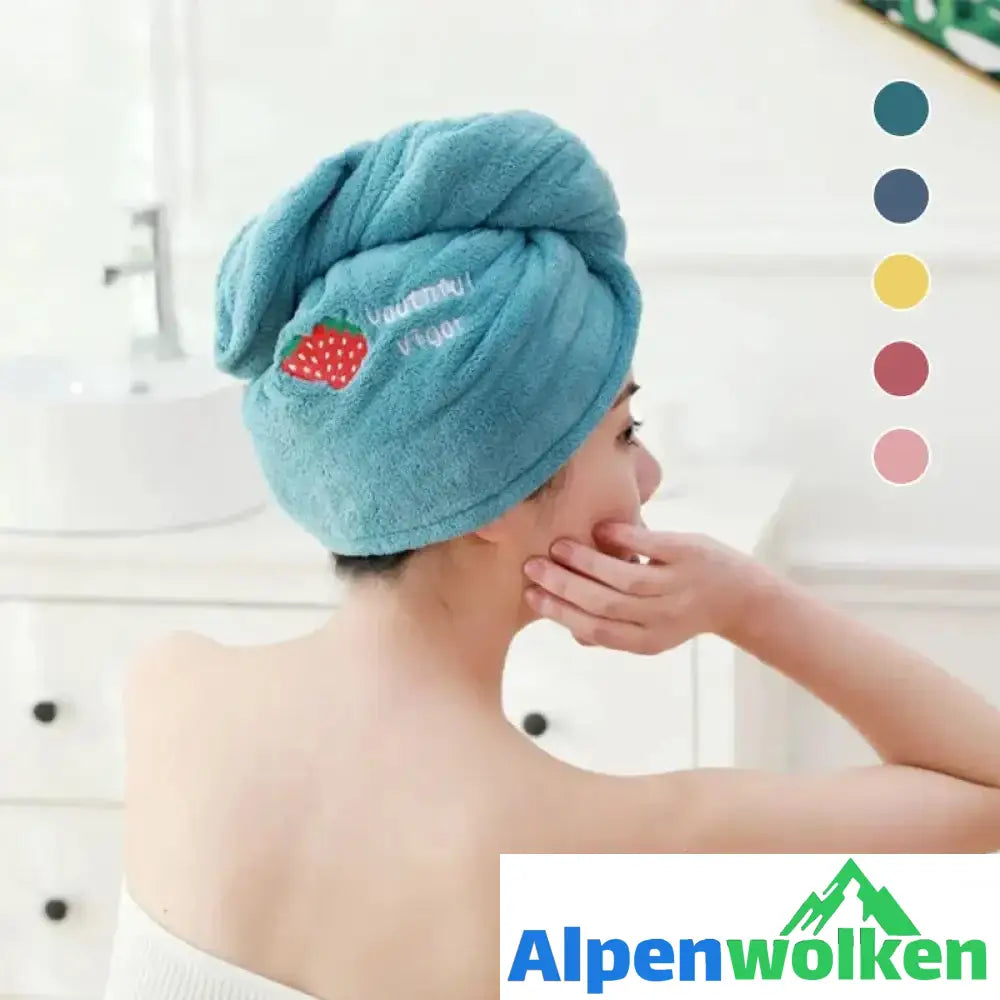 Alpenwolken - 🎊Besticktes Schnelltrocknendes Handtuch🎊 5 Stück Set(dunkelblau+hellblau+lila+gelb+rosa) 1 Stück