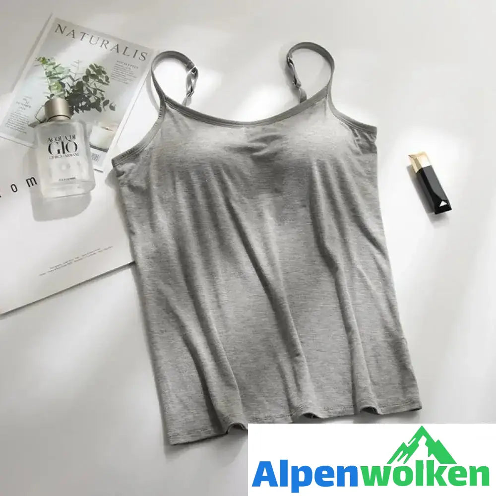 Alpenwolken - BH Cami Tank mit integriertem BH