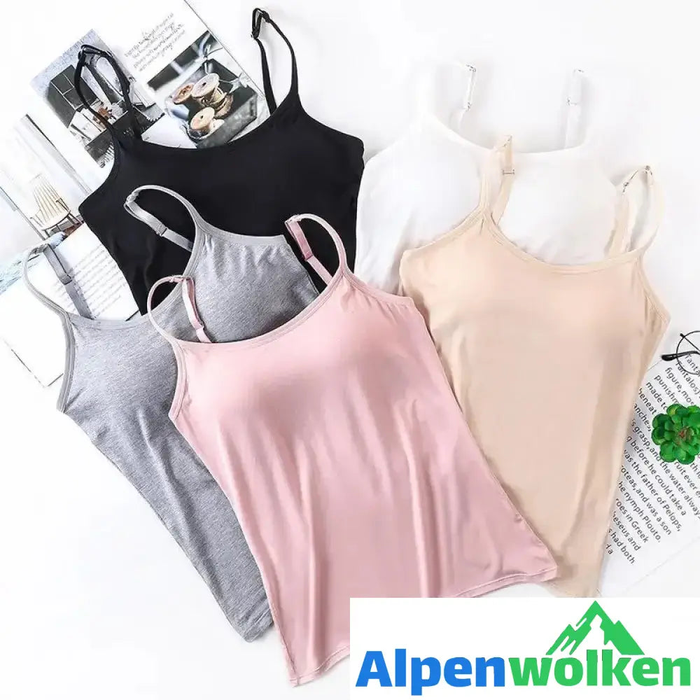 Alpenwolken - BH Cami Tank mit integriertem BH