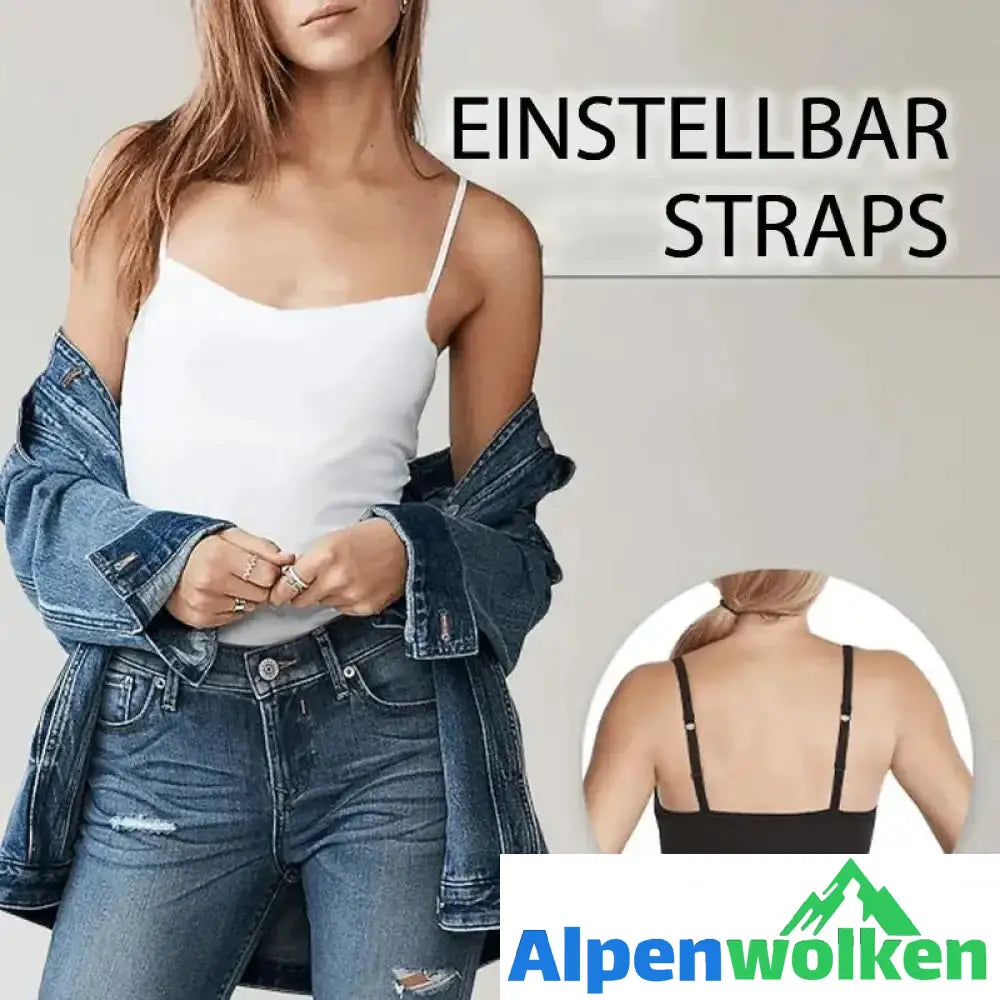 Alpenwolken - BH Cami Tank mit integriertem BH