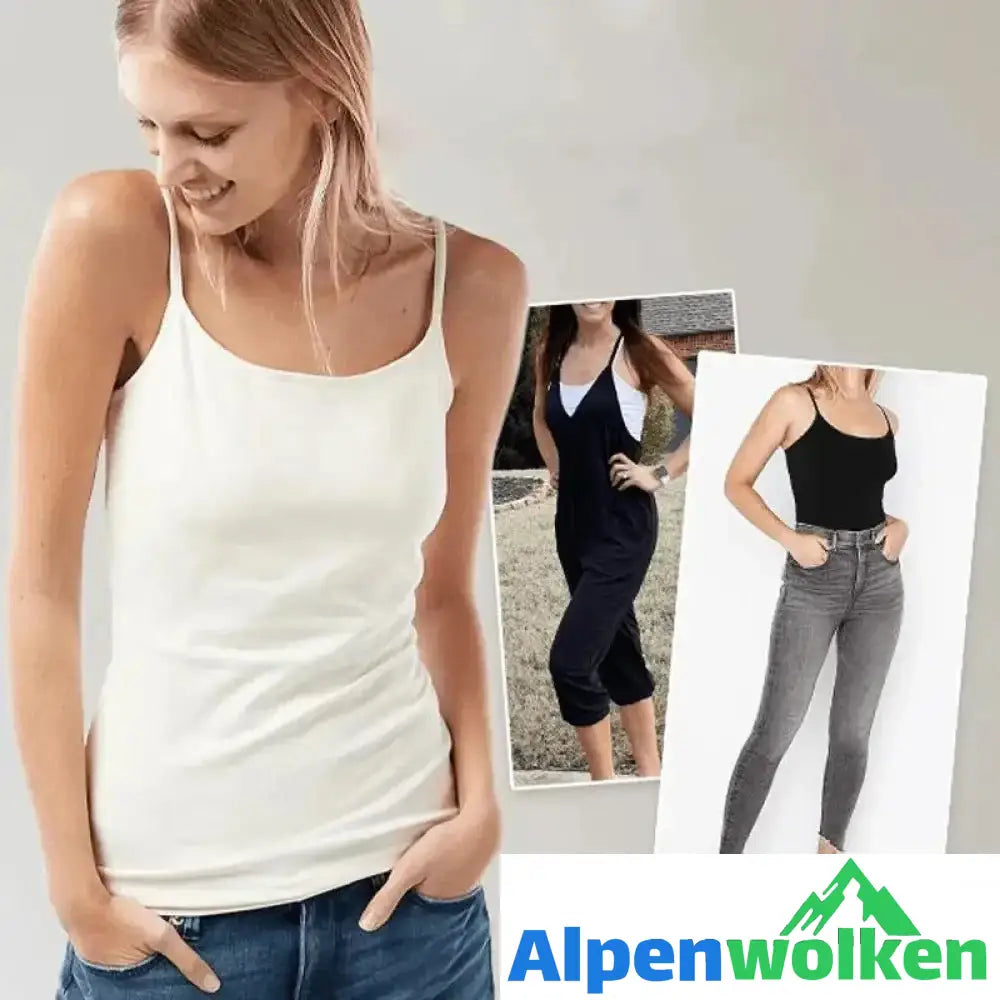 Alpenwolken - BH Cami Tank mit integriertem BH