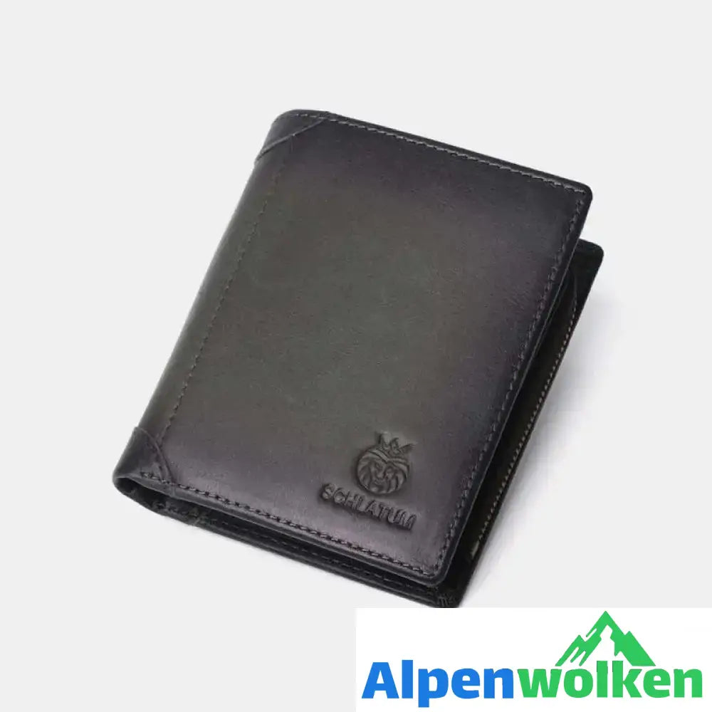 Alpenwolken - Bifold-Geldbörse aus Leder für Herren mit Anti-Diebstahl-RFID-Blockierung