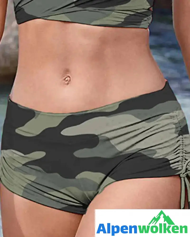 Alpenwolken - Bikini mit Camouflage-Print