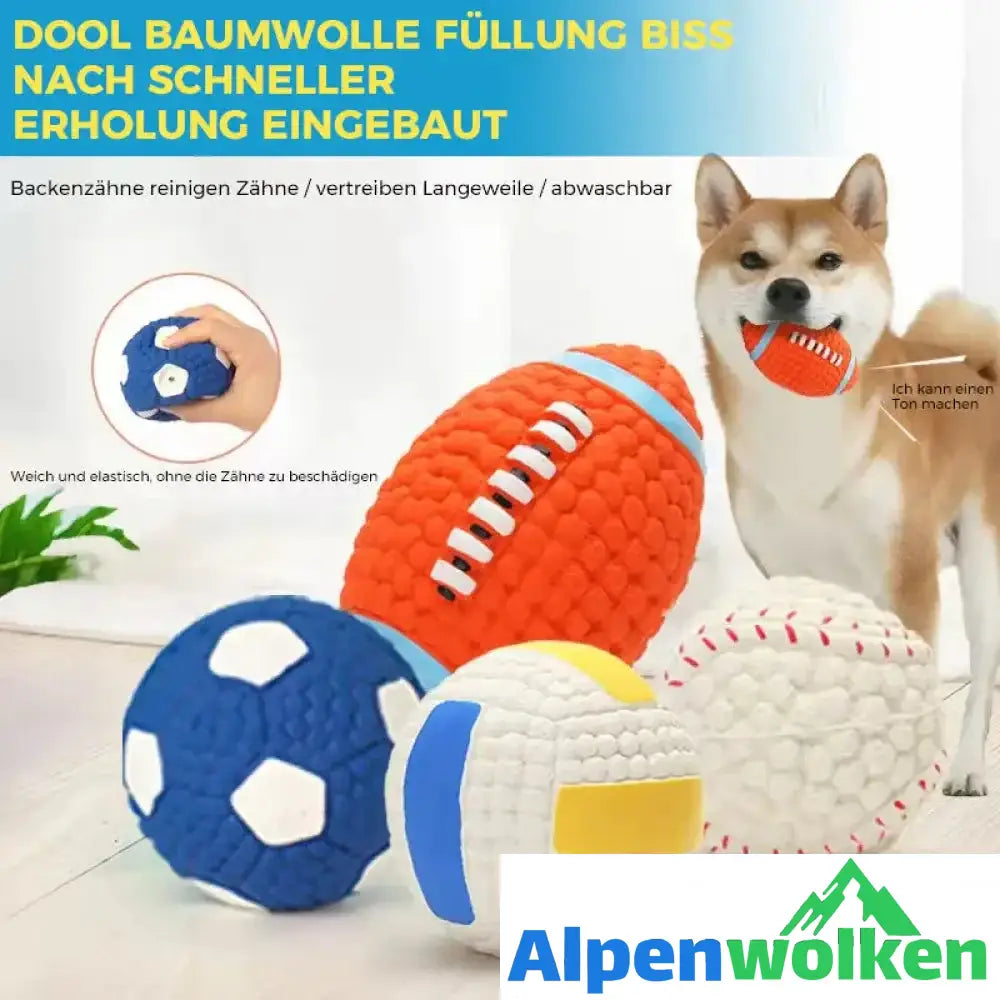 Alpenwolken - 🐶Bissfester Ball für Hunde🐕