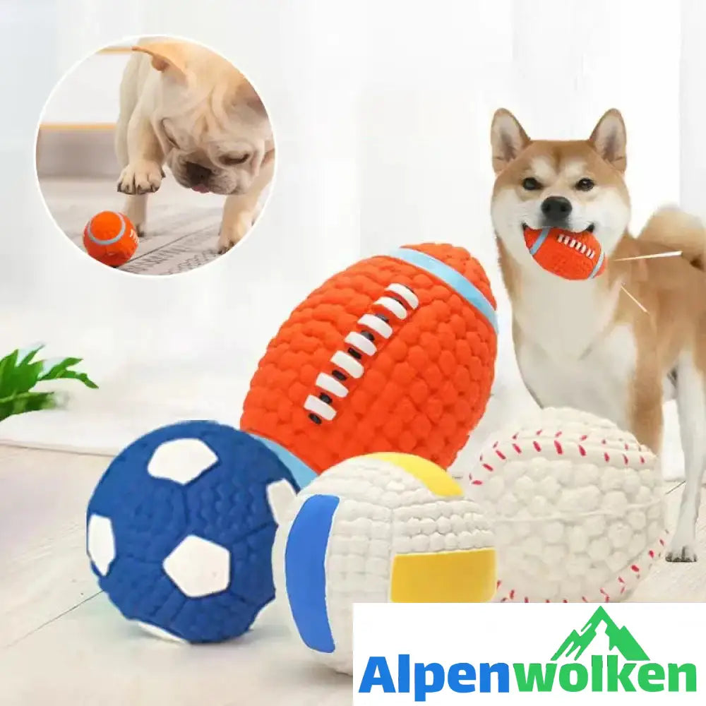 Alpenwolken - 🐶Bissfester Ball für Hunde🐕 4 Stück