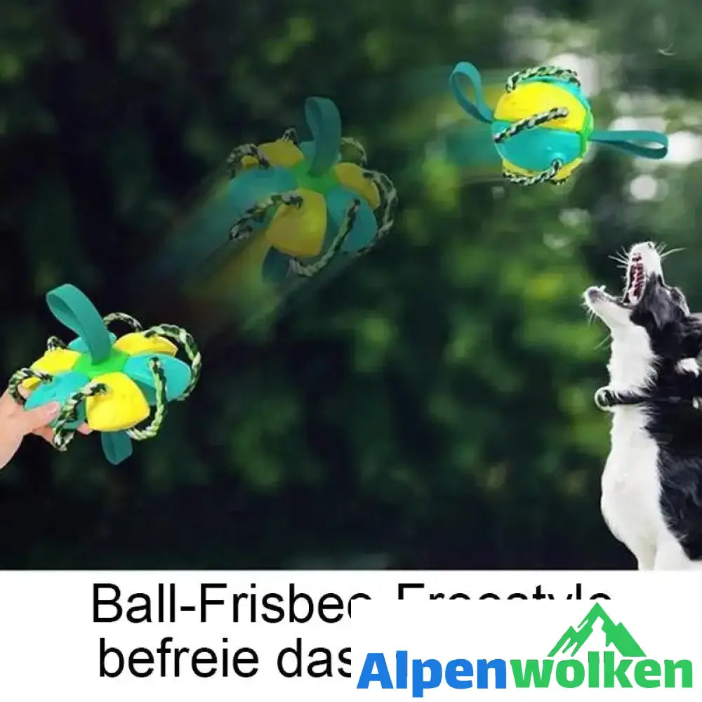 Alpenwolken - Bissfestes Hundespielzeug Frisbeefußball