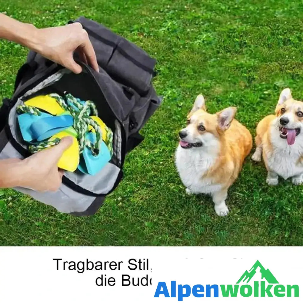 Alpenwolken - Bissfestes Hundespielzeug Frisbeefußball