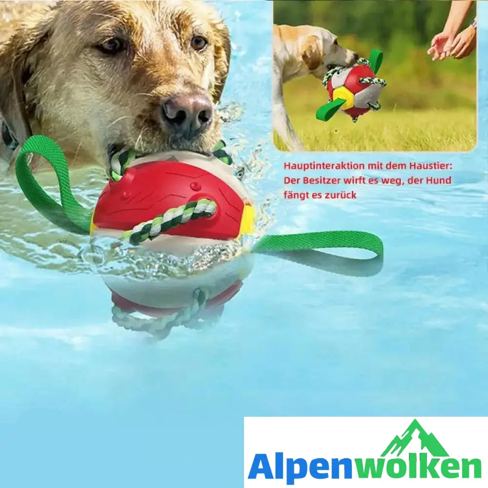 Alpenwolken - Bissfestes Hundespielzeug Frisbeefußball