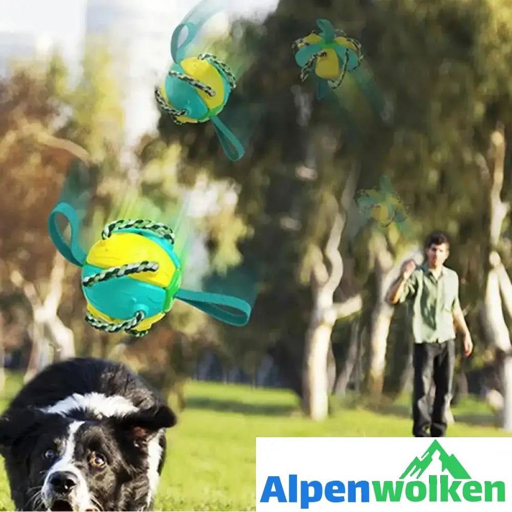 Alpenwolken - Bissfestes Hundespielzeug Frisbeefußball