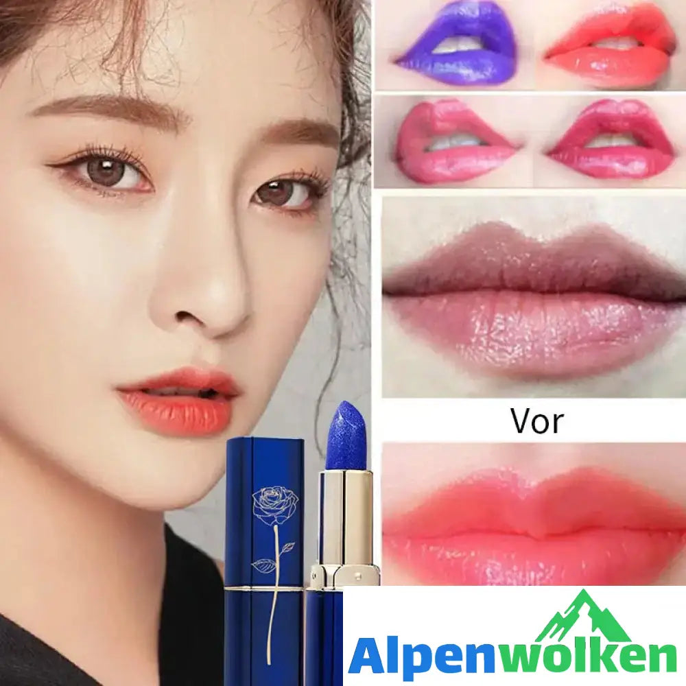 Alpenwolken - Blauer, farbwechselnder Lippenstift von Enchantress