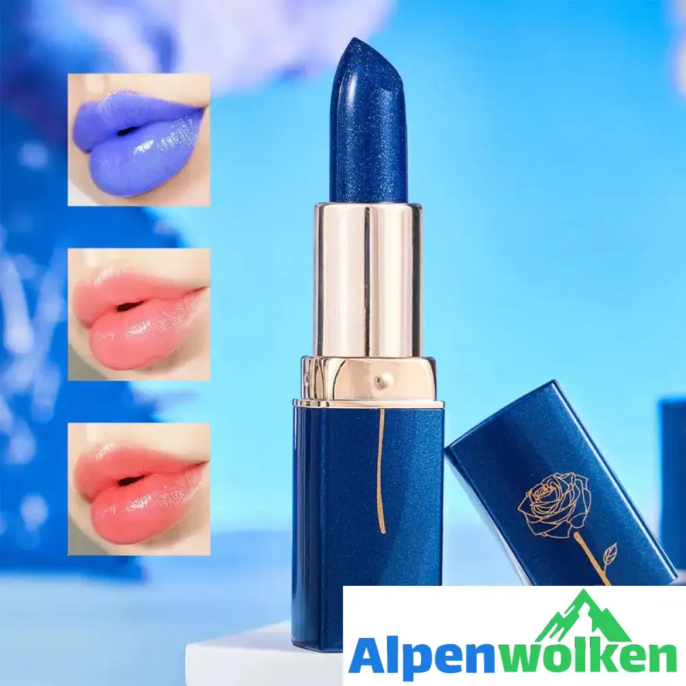 Alpenwolken - Blauer, farbwechselnder Lippenstift von Enchantress