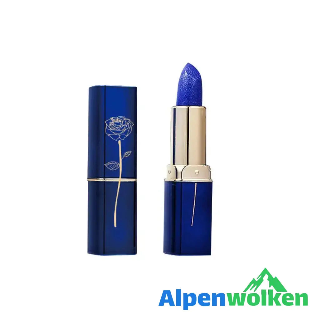 Alpenwolken - Blauer, farbwechselnder Lippenstift von Enchantress blau