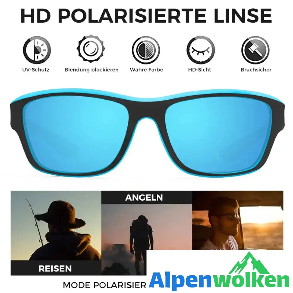 Alpenwolken - Blendfreie Outdoor-Sportsonnenbrille mit polarisierten Gläsern