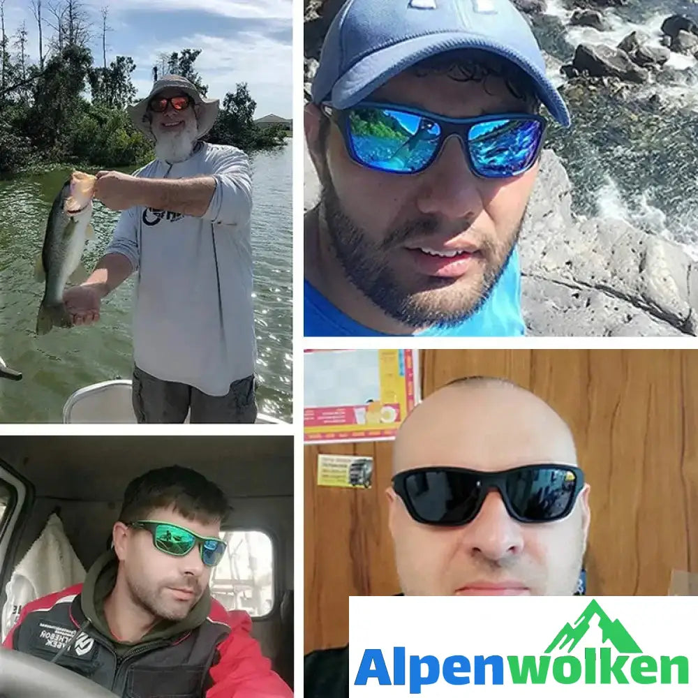 Alpenwolken - Blendfreie Outdoor-Sportsonnenbrille mit polarisierten Gläsern