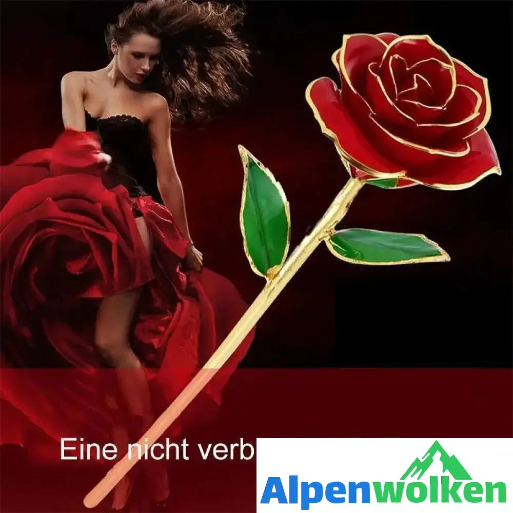 Alpenwolken - Blüte Ewige 24K Gold Rose