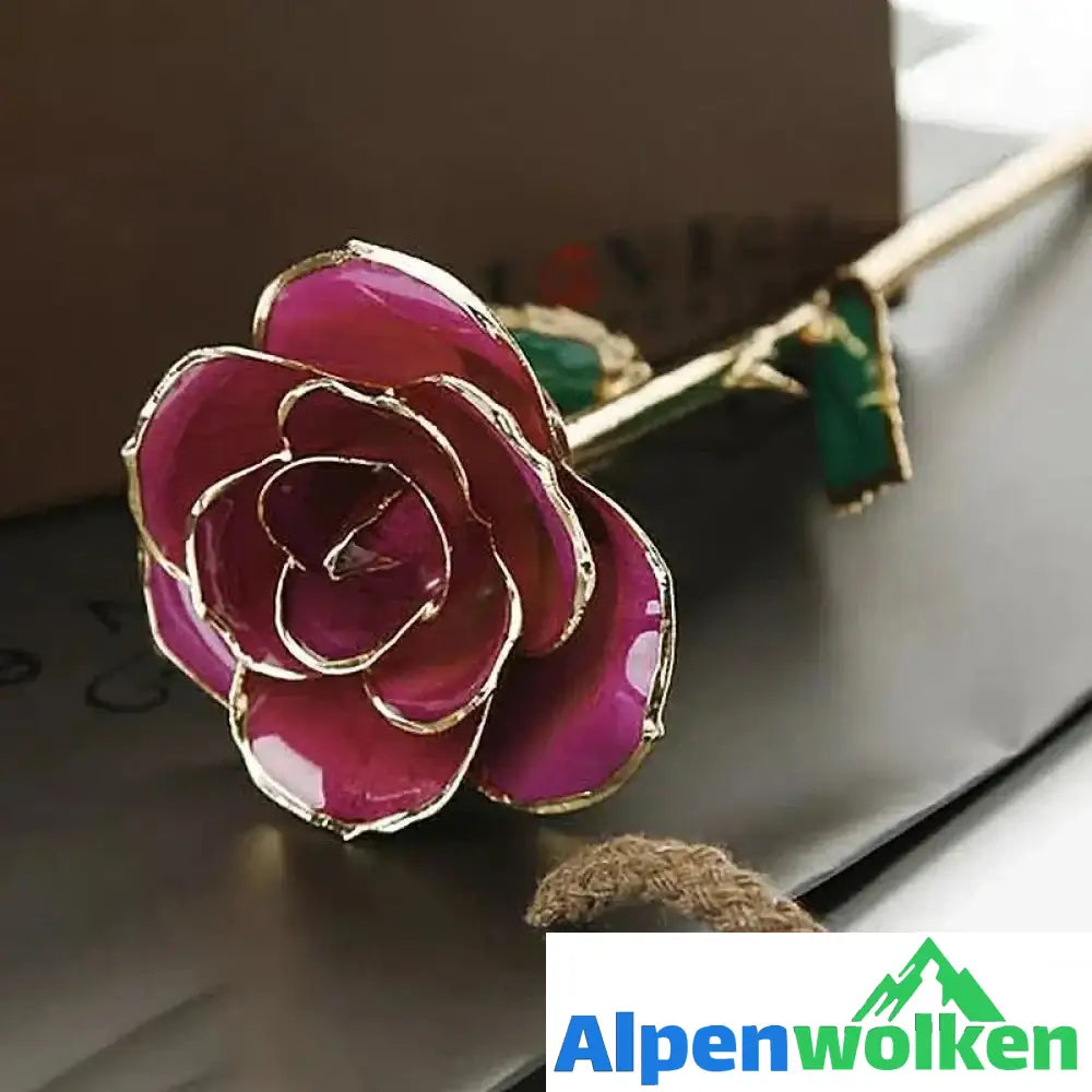 Alpenwolken - Blüte Ewige 24K Gold Rose