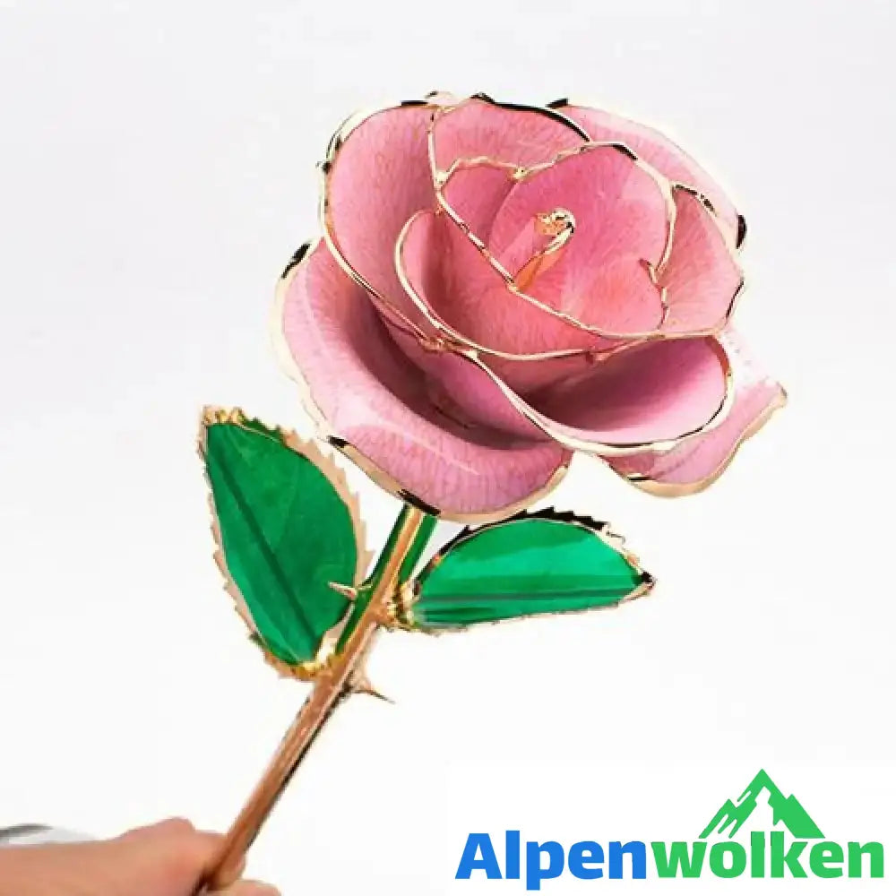 Alpenwolken - Blüte Ewige 24K Gold Rose ROSA