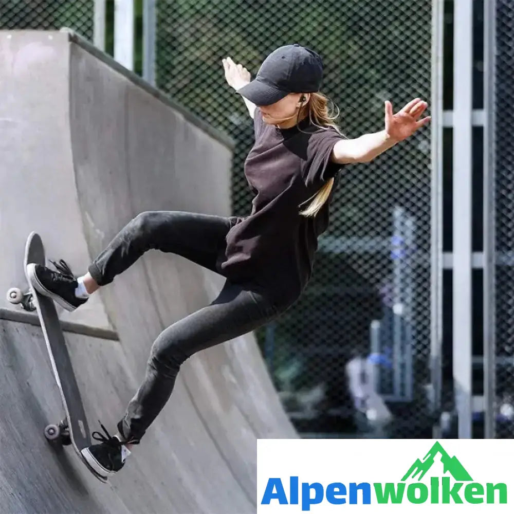 Alpenwolken - Bluetooth-Kopfhörer, Stereo-In-Ear-Ohrhörer, sicherer Sitz für Sport, Fitnessstudio, Reisen (wasserdicht, Noise Cancelling Mic)