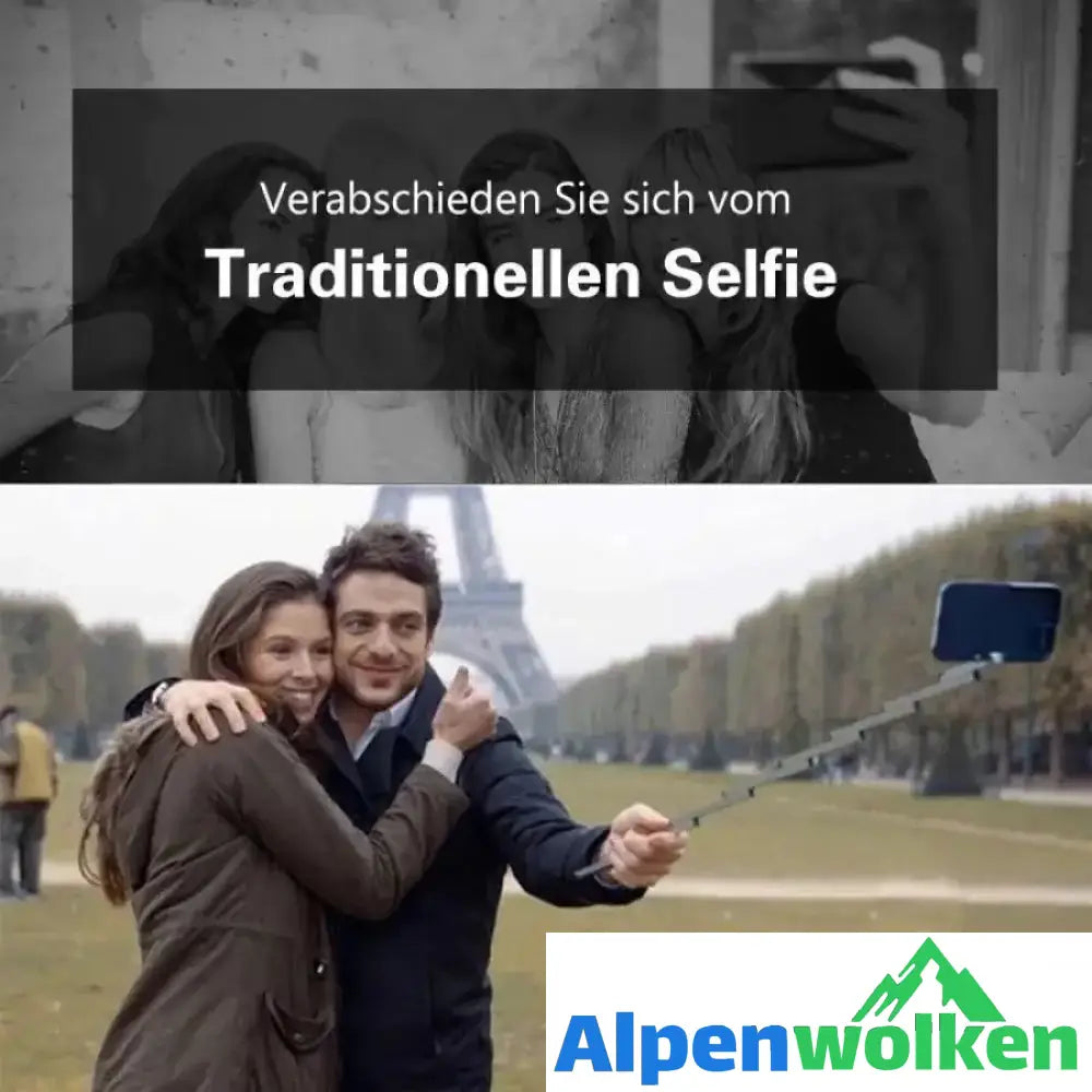 Alpenwolken - Bluetooth Selfie Stick Handy Hülle